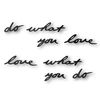 Надпись декоративная Do what you love настенная черная, Umbra, фото 