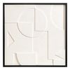 Панно декоративное с эффектом 3D Minimalism, 60х60 см, белый\черный, Bergenson Bjorn, фото 