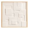 Панно декоративное с эффектом 3D Minimalism, с бежевой рамой, 60х60 см, Bergenson Bjorn, фото 