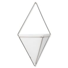 Декор для стен Trigg, большой, белый/никель, Umbra, фото 