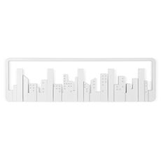 Вешалка настенная Skyline белая, Umbra, фото 