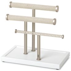 Органайзер для украшений Trigem, белый/никель, Umbra, фото 