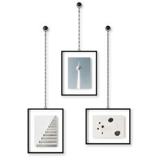 Мультирамка Fotochain, 3 элемента 20 х 25 см, черная, Umbra, фото 