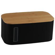 Хлебница Kaffi, 39,7х23х17,6 см, матовая черная, Smart Solutions, фото 