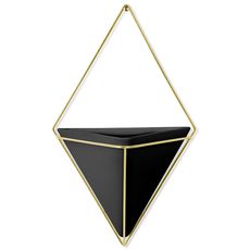 Декор для стен Trigg большой черный-латунь, Umbra, фото 