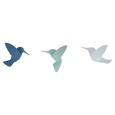 Декор для стен Hummingbird 9 элементов разноцветный, Umbra, фото 