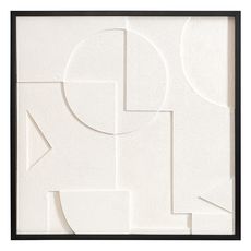 Панно декоративное с эффектом 3D Minimalism, 60х60 см, белый\черный, Bergenson Bjorn, фото 