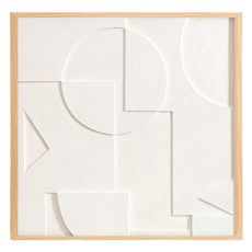 Панно декоративное с эффектом 3D Minimalism, 60х60 см, белый\бежевый, Bergenson Bjorn, фото 