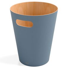 Корзина для мусора Woodrow, 7,5 л, серо-голубая, Umbra, фото 