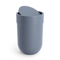 Корзина для мусора с крышкой Touch, 6 л, голубая, UMBRA, фото 