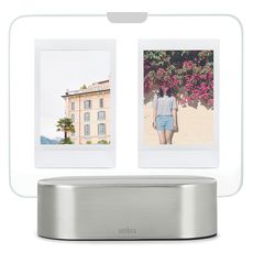 Фоторамка с подсветкой GLO Instant 5х8 никель, Umbra, фото 