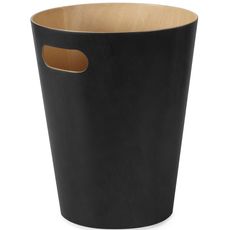 Корзина для мусора Woodrow черная, Umbra, фото 