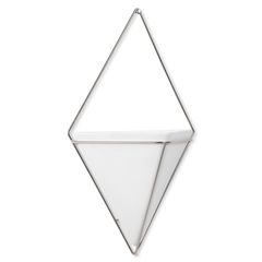 Декор для стен Trigg, большой, белый/никель, Umbra, фото 
