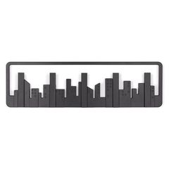 Вешалка настенная Skyline черная, Umbra, фото 