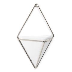 Декор для стен Trigg, малый, белый/никель, Umbra, фото 