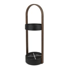 Подставка для зонтов HUB чёрный-орех, Umbra, фото 