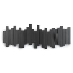 Вешалка настенная Sticks черная, Umbra, Цвет: черный, фото 