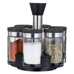 Набор из 6 банок для специй с подставкой Scented Jar, 100 мл, Smart Solutions, фото 