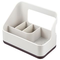 Органайзер для раковины Ronja, 19х10,5х14,6 см, светло-серый, Smart Solutions, фото 