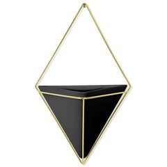 Декор для стен Trigg большой черный-латунь, Umbra, фото 