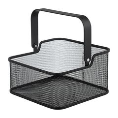 Корзина для хранения квадратная Ferrant, 20,3х20,3х11,5 см, черная, Bergenson Bjorn, фото 