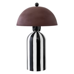 Светильник настольный Anniken, ?25х38 см, черный/белый/сливовый, Bergenson Bjorn, фото 