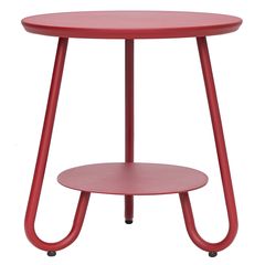 Столик журнальный Stian, ?50 см, красный, Bergenson Bjorn, фото 