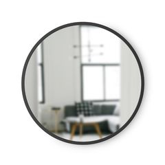 Зеркало настенное Hub D45 черное, Umbra, фото 