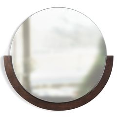 Зеркало настенное Mira D57 см темное дерево, Umbra, фото 
