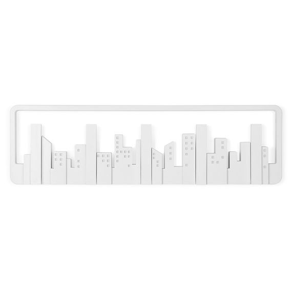 Вешалка настенная Skyline белая, Umbra, фото 