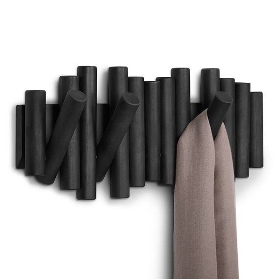 Вешалка настенная Picket черная, Umbra, фото , изображение 3