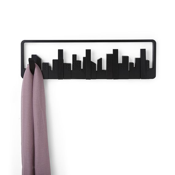 Вешалка настенная Skyline черная, Umbra, фото , изображение 5