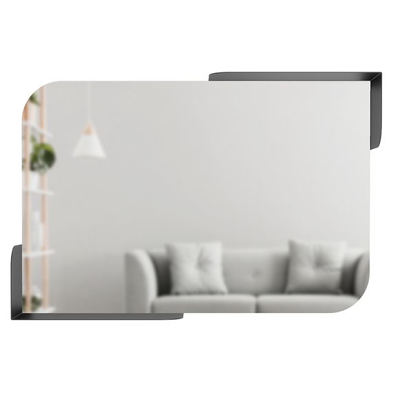 Зеркало Alcove 52 x 13 x 77 черный, Umbra, фото , изображение 4