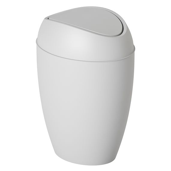 Корзина для мусора с крышкой Twirla 9 л серая, Umbra, фото , изображение 6