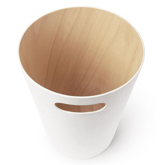 Корзина для мусора Woodrow белая-никель, Umbra, фото , изображение 6