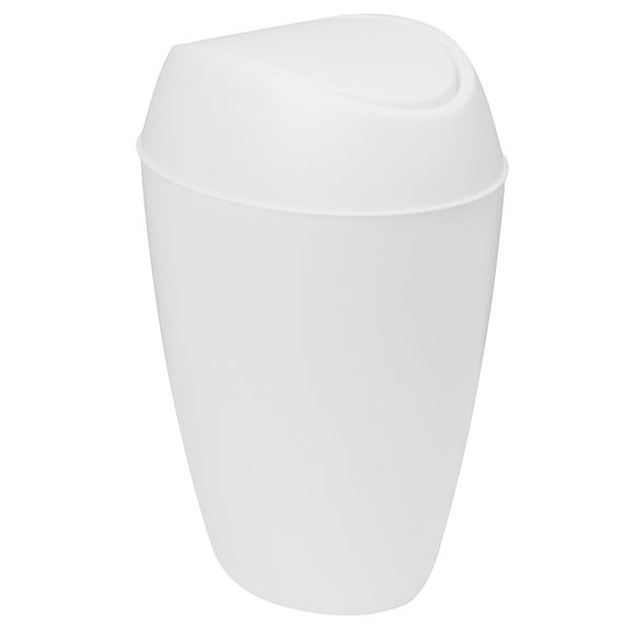 Корзина для мусора с крышкой Twirla 9 л белая, Umbra, фото , изображение 3