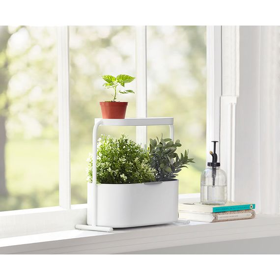 Кашпо для комнатных растений Giardino белое, Umbra, фото , изображение 6