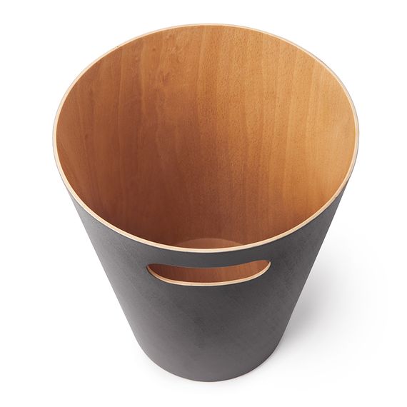Корзина для мусора Woodrow серая, Umbra, фото , изображение 5