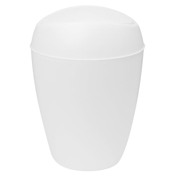 Корзина для мусора с крышкой Twirla 9 л белая, Umbra, фото , изображение 5