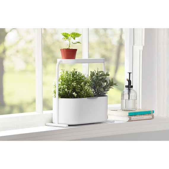 Кашпо для комнатных растений Giardino белое, Umbra, фото , изображение 7