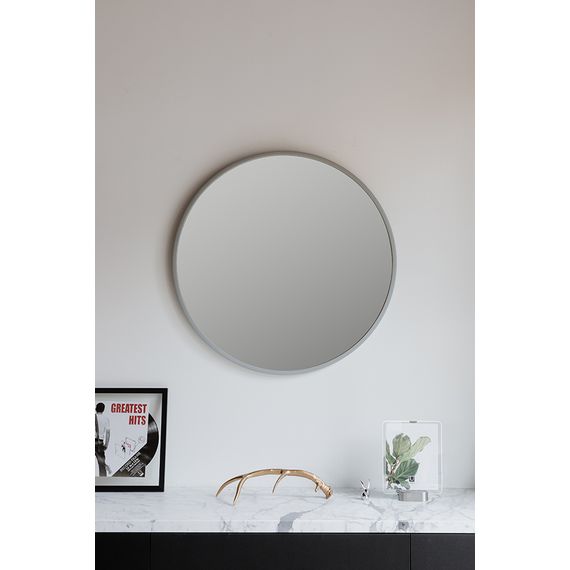 Зеркало настенное Hub Д94 см серое, Umbra, фото , изображение 2