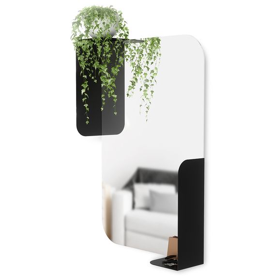Зеркало Alcove 52 x 13 x 77 черный, Umbra, фото , изображение 5