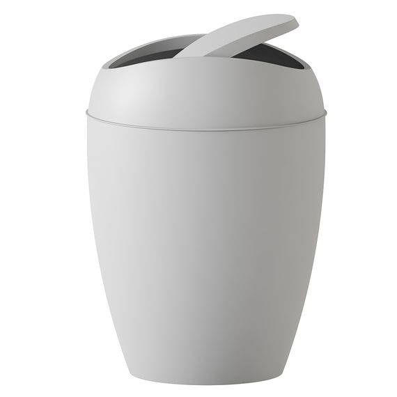 Корзина для мусора с крышкой Twirla 9 л серая, Umbra, фото , изображение 7