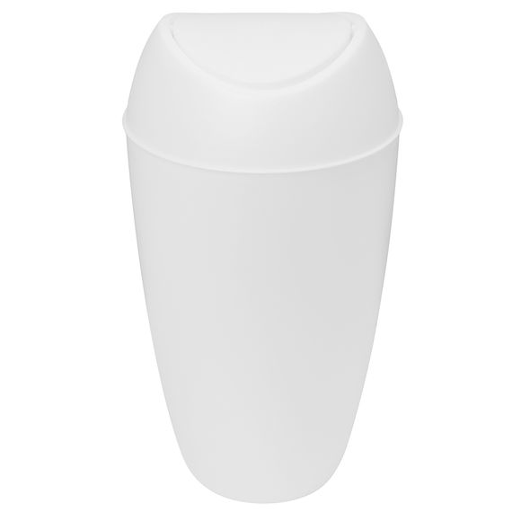 Корзина для мусора с крышкой Twirla 9 л белая, Umbra, фото , изображение 4