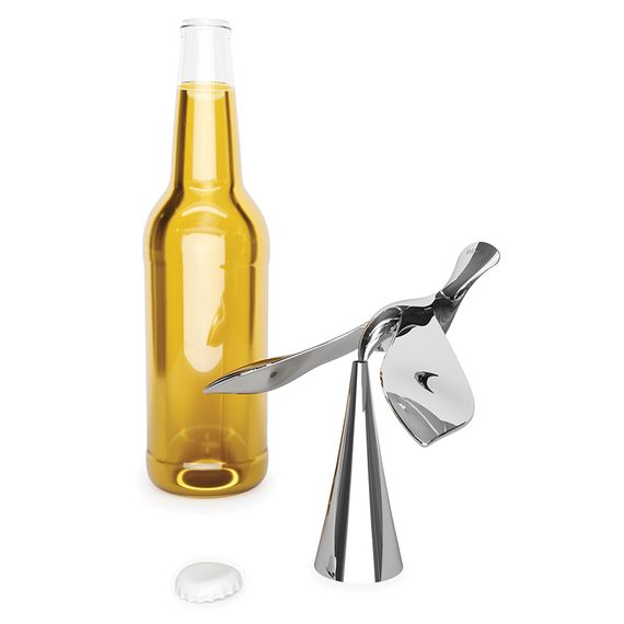 Открыватель для бутылок на подставке Tipsy хром, Umbra, фото , изображение 6
