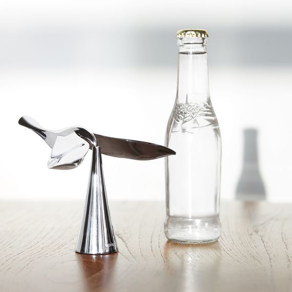 Открыватель для бутылок на подставке Tipsy хром, Umbra, фото , изображение 5