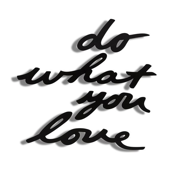 Надпись декоративная Do what you love настенная черная, Umbra, фото , изображение 6