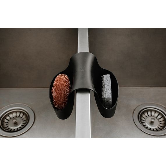 Органайзер для раковины Saddle чёрный, Umbra, фото , изображение 7
