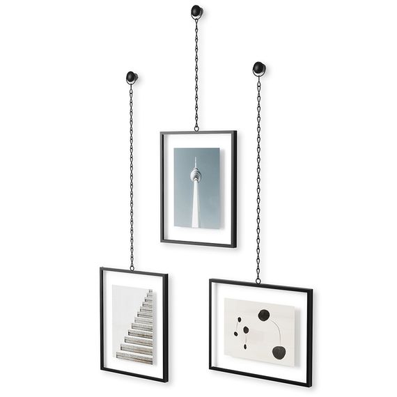 Мультирамка Fotochain, 3 элемента 20 х 25 см, черная, Umbra, фото , изображение 3