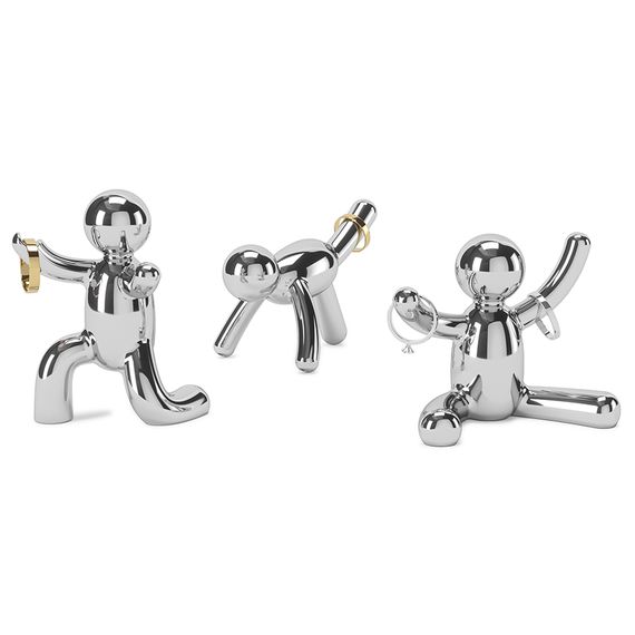 Подставки для колец Buddy 3 штуки хром, Umbra, фото , изображение 3